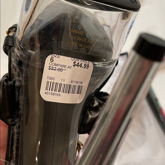 •CAPE ROBBIN• “Callum” Round Toe Clear Platform High Heels - Black // NIB - Picture 9 of 15